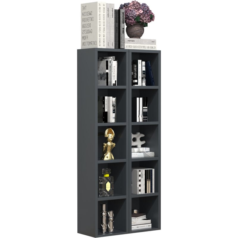 Holz CD DVD Aufbewahrung Regal Megosa S