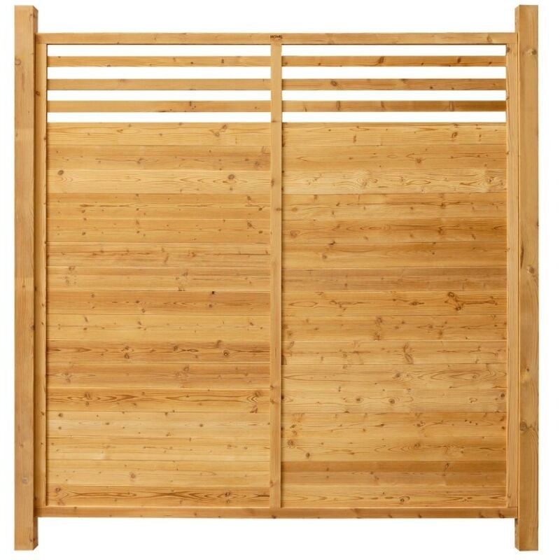 Holz Sichtschutzzaun soma - 180 x 180 cm Größe: 1x Element Holzzaun Gartenzaun Sichtschutzzaun Sichtschtutz - Home Deluxe