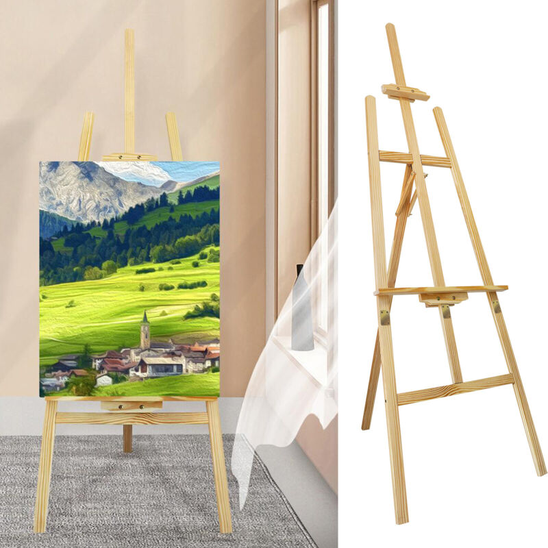 Dayplus - Holz Stativ Studio Leinwand Staffelei tragbar verstellbar Kunst Malerei Ständer