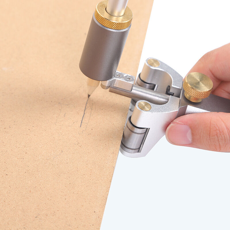 Holz-Zeichenwerkzeug mit Doppelfunktion zum präzisen Zeichnen von Linien und Bögen (0-120 mm)