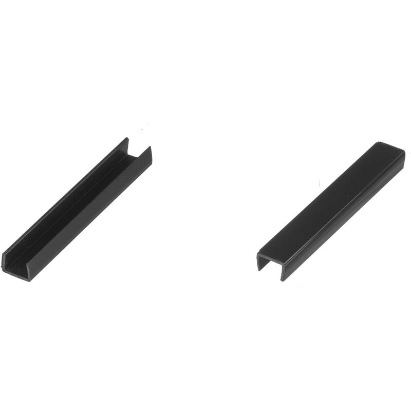 Endstück Sockelblende Sockelleiste für Einbauküche 150mm Höhe schwarz Hochglanz - HBK15 - Holzbrink