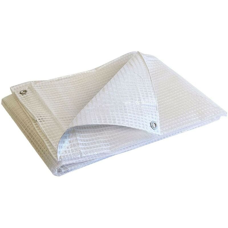 Holzplane 2x3m Tecplast 170BO - Transparente armierte Plane - Hohe Qualität - Wasserdichter Schutz für Brennholz