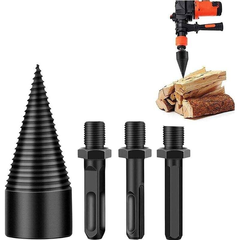 Holzspalter 45 mm, Holzspalter, Holzspalter-sicherer Bohrer, Holzspalter, Holzspalter zum Spalten von Holz, Holzbohrer für Brennholzmaschine