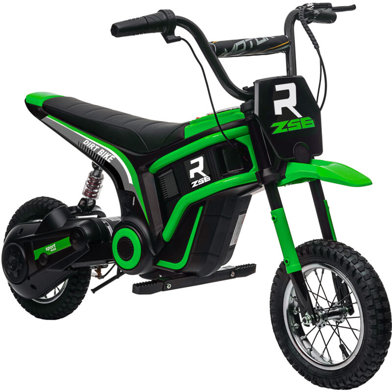 Homcom - Elektro Motorrad Kinder Elektromotorrad mit 24V 350W Motor, 8-16 kmh Geschwindigkeitsmodus, 12 Zoll Luftreifen, Elektromotorrad mit Musik