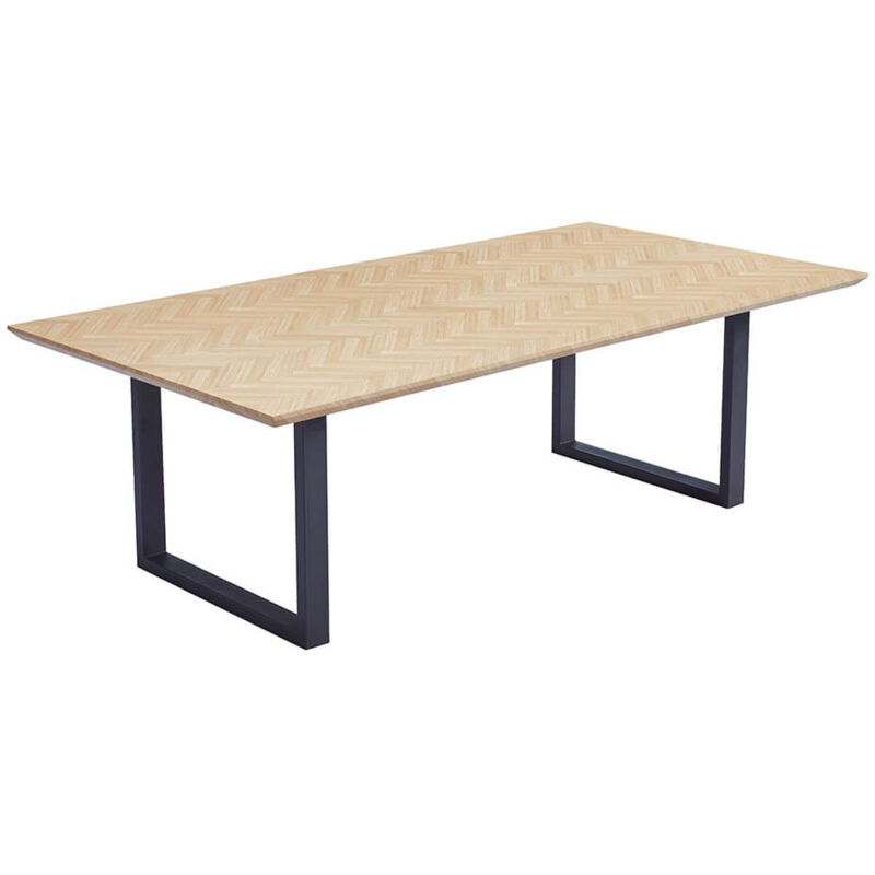 Esstisch Eckig avencia inkl. U-Fuß - 240 x 120 cm Farbe: Fishbone Oak Tisch Esszimmertische Runder Esstisch - Home Deluxe