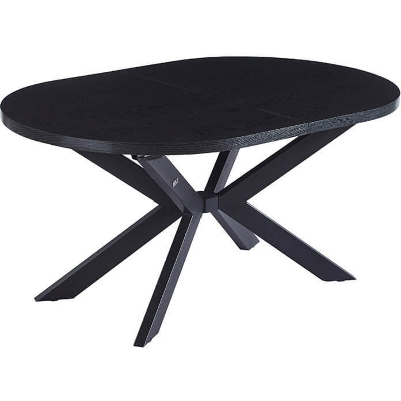 Esstisch Oval Ausziehbar aventi inkl. Sternfuß - 160-200 x 100 cm Farbe: Dark Oak Tisch Esszimmertische Runder Esstisch - Home Deluxe