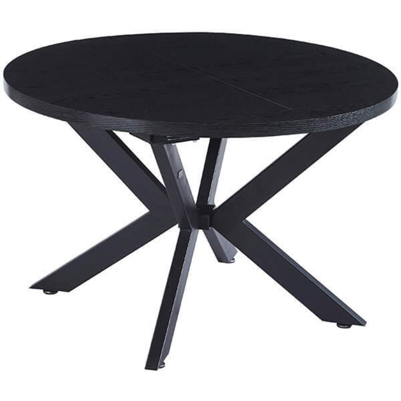 Esstisch Rund Ausziehbar aventura inkl. Sternfuß - 120-160 x 120 cm Farbe: Dark Oak Tisch Esszimmertische Runder Esstisch - Home Deluxe