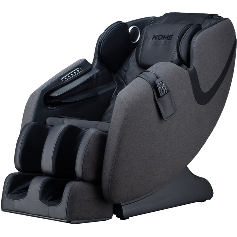HOME DELUXE Massagesessel MARINO mit Premium Webstoffpolsterung Anthrazit - 135,4 x 73,5 x 103 cm 6 Massageprogramme, mit Textilpolsterung,