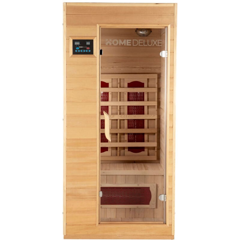 Infrarotkabine redsun s - 90 x 90 cm für 1 Person Infrarotkabine Wärmekabine Infrarotsauna Sauna - Home Deluxe