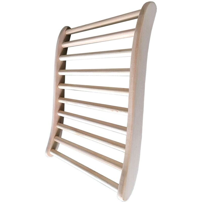 HOME DELUXE - Sauna Rückenlehne VITA - 1 Stück - Maße 49 x 40,5 x 5,5 cm I Rückenlehnen Sauna Zubehör Saunazubehör Nackenstütze Rückenlehne Zubehör