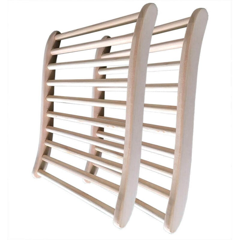 HOME DELUXE - Sauna Rückenlehne VITA - zwei Stück - Maße 49 x 40,5 x 5,5 cm I Rückenlehnen Sauna Zubehör Saunazubehör Nackenstütze Rückenlehne Zubehör