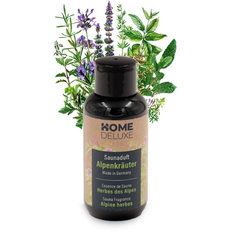 HOME DELUXE Saunaduft 250ml ZEN - Alpenkräuter I Duft Sauna Saunaaufguss Aufguss Saunakonzentrat Sauna, Saunazubehör, Saunaaufgüsse