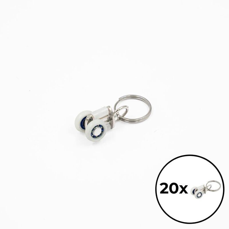 Home Deluxe - Laufrolle PROVENCE - 20 Stück, passend zu Gartenliege Provence I Hollywoodschaukel Sonnenliege Schaukelliege Gartenliege Hängeschaukel