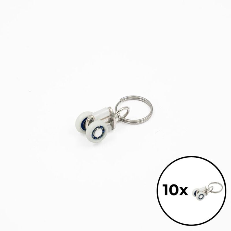 Home Deluxe - Laufrolle PROVENCE - 10 Stück, passend zu Gartenliege Provence I Hollywoodschaukel Sonnenliege Schaukelliege Gartenliege Hängeschaukel