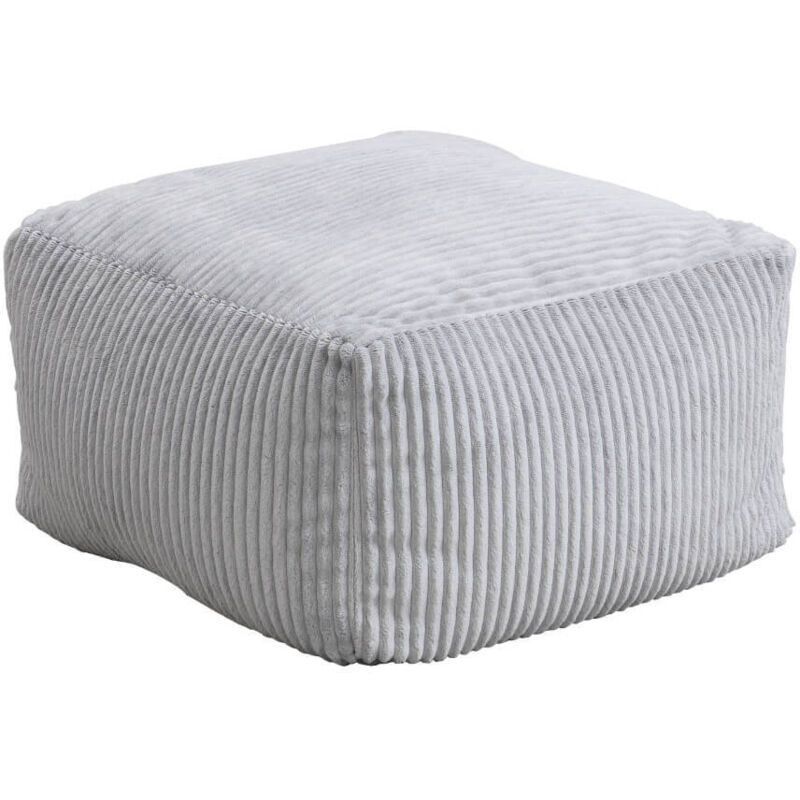 Home Deluxe - Sitzsack Hocker cozy Farbe: Hellgrau Sitzsack Bean Bag Sitzkissen