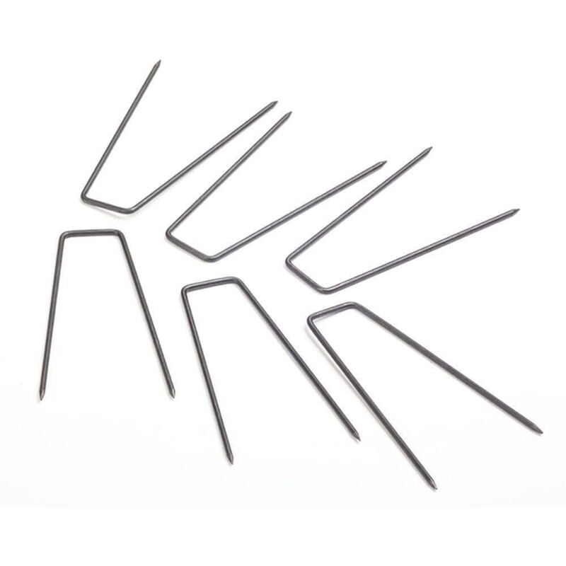 U-Stifte zur Befestigung für Kunstrasen Kunstrasen Zubehör Rasenteppich Bodenbefestigung - Home Deluxe