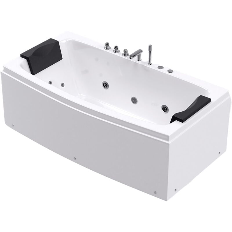 Home Deluxe - Whirlpool Badewanne noor 173 x 80 cm Whirlpool Badewanne Wanne Pool