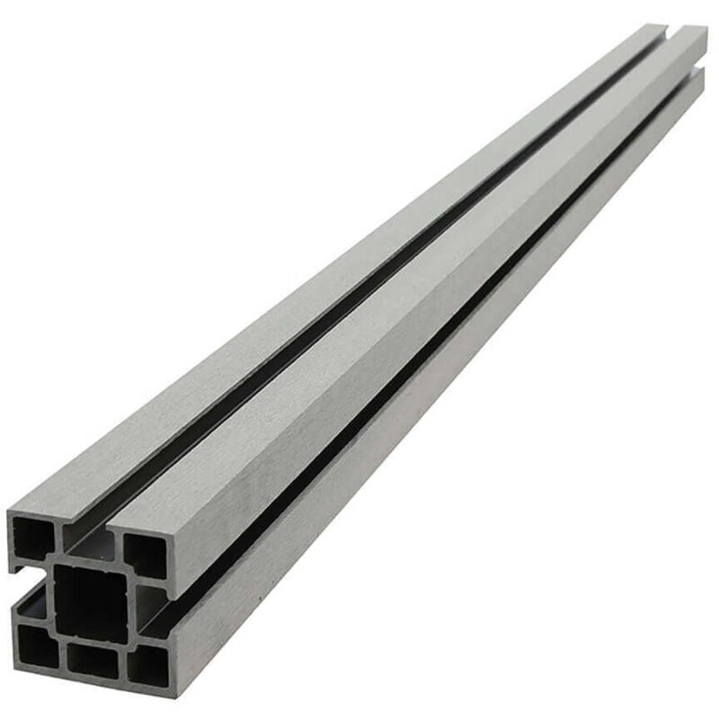 Wpc Sichtschutzzaun callado Größe: 1 x Pfosten Gartenzaun Steckzaun Sichtschutz-Zaun WPC-Zaun - Home Deluxe