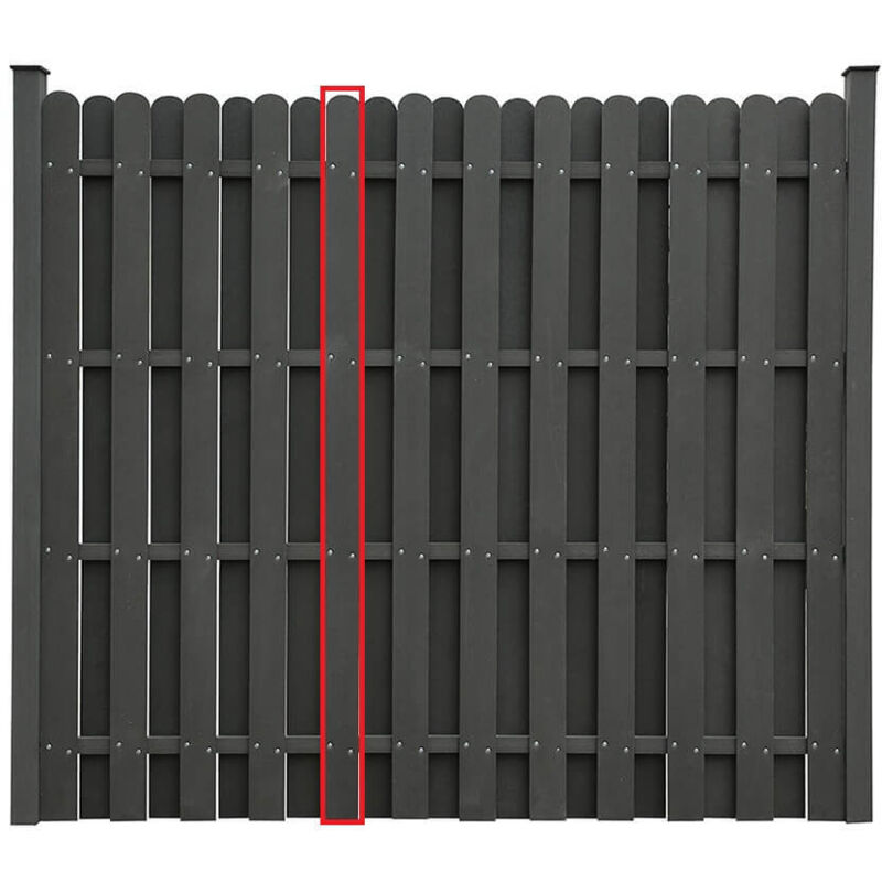 HOME DELUXE - WPC Sichtschutzzaun VISTA - Ersatzpaneel I Blickschutz Windschutz Sonnenschutz Gartenzaun Steckzaun Sichtschutz-Zaun WPC-Zaun