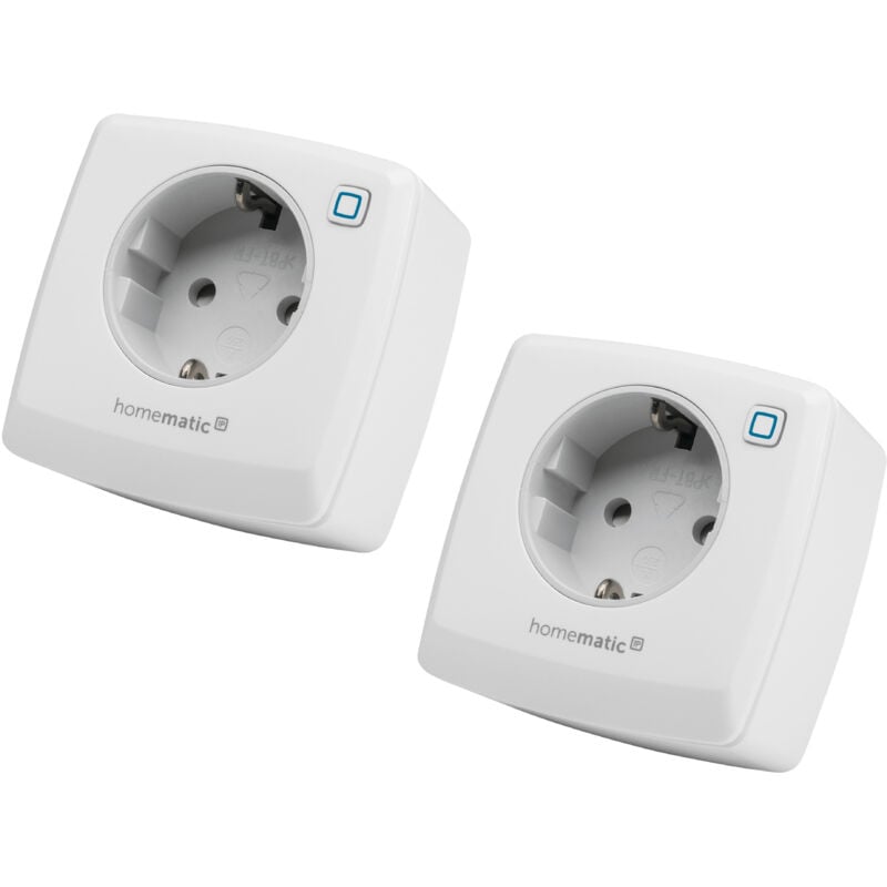 157337A0, Schalt-Messsteckdose, 2 Stück - Homematic Ip