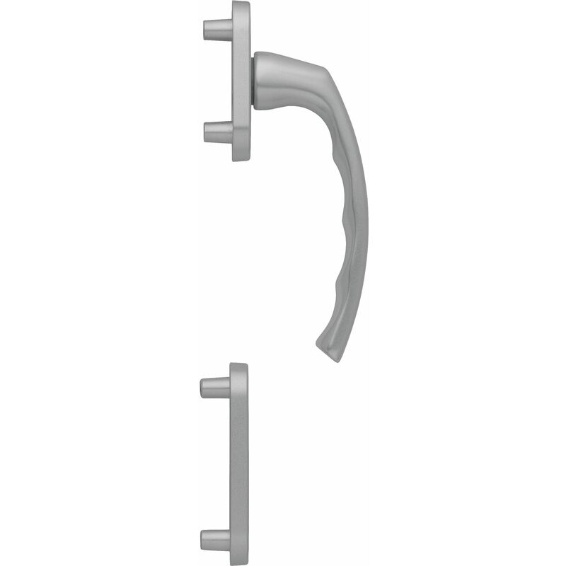 Hoppe - Balkontürgriff-Halbgarnitur liège - außen hoch, Edelstahl-Effekt