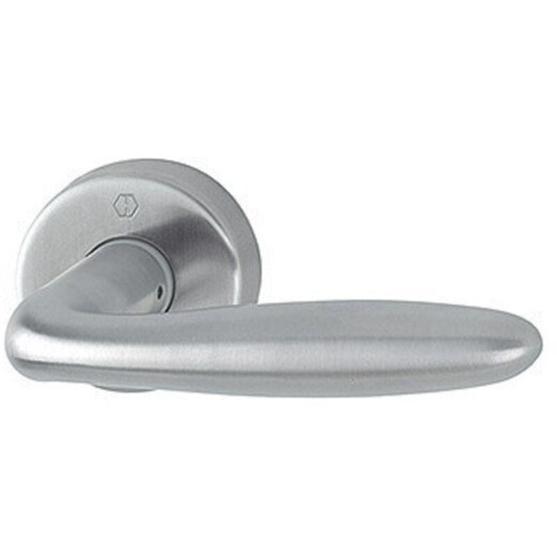 FP - Hoppe Ht-Drücker-Halbgarnitur, Verona E1800Z/42H, VK10, Dl-R, edelstahl matt