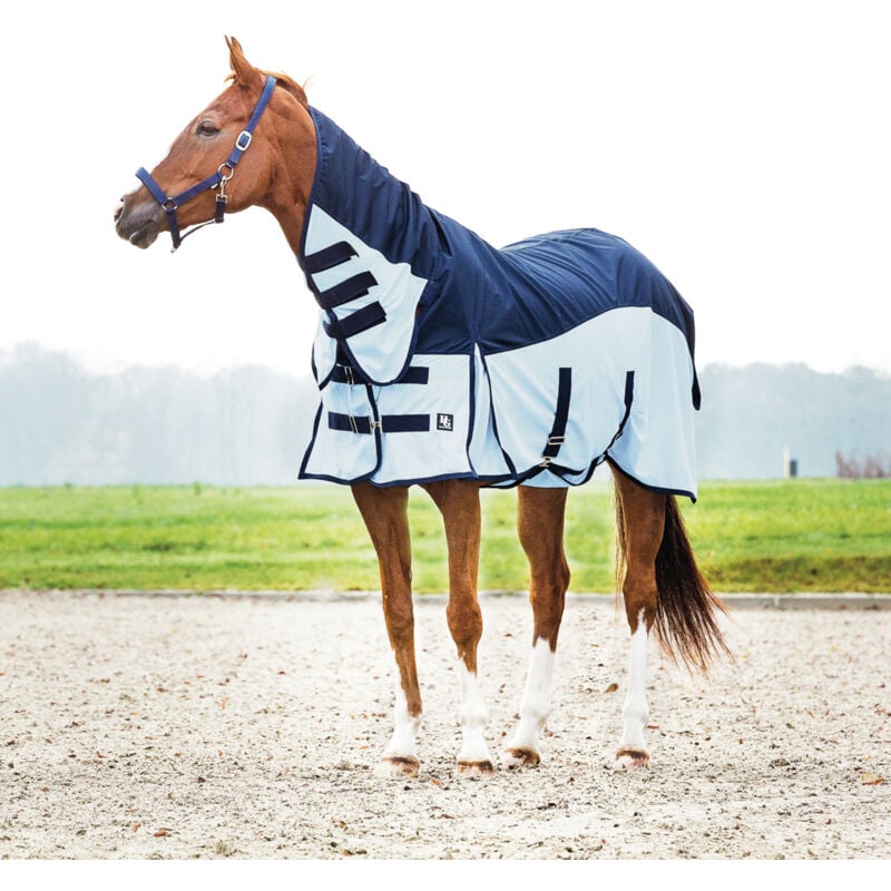 Horse Guard - Regen- und Insektendecke Aiman für Pferde - blau - 155 cm