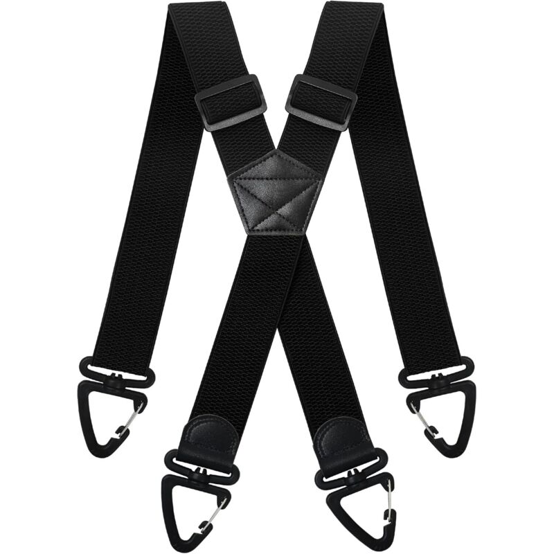 Hosenträger Herren Extra Stark (X-Form, 3,8cm), Längenverstellbare Träger mit Anti-Rutsch-Schnalle für Damen/Herren
