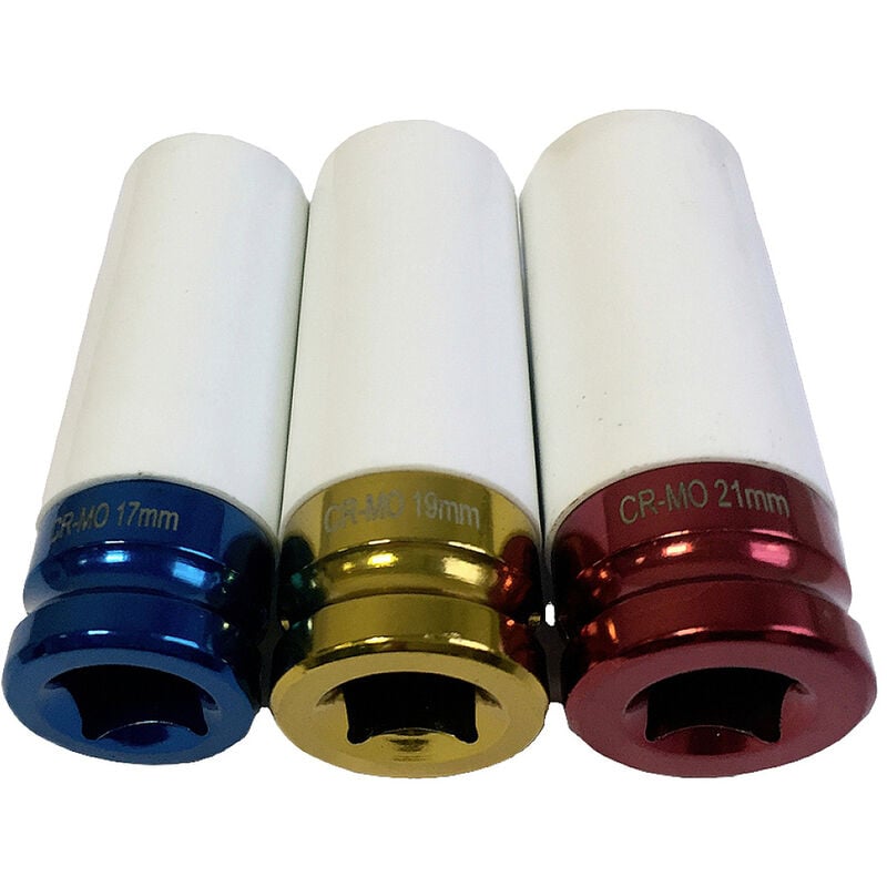 HP Autozubehör HP Alufelgen Schoneinsätze 17-19-21mm 13213 Kunststoffhülse 17 - 21 mm 1/2' (12