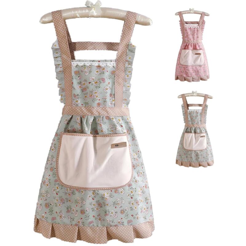 Hübsche Schürzen für Damen, wasserdichte Schürzen, Küchenschürzen, Geschirrtücher, Küchenschürzen mit Taschen, Kochschürzen für Damen und Herren, für