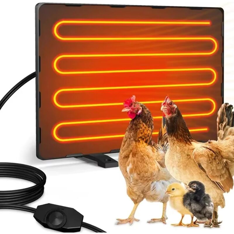 Hühnerstall-Heizung – 150 w elektrische Heizung, einstellbarer Temperaturbereich 50 °c – 70 °c, wandmontierte Geflügelheizung mit Überhitzungsschutz,