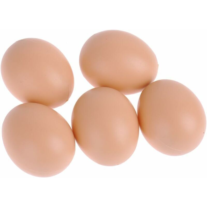 Shining House - Hühnerstall-Kunstplastik-Eier für Hühner, 5er-Pack