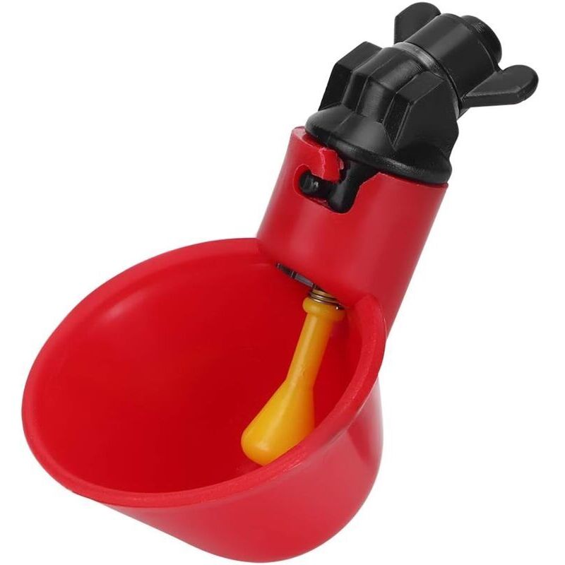 Odipie - Hühnertränke, 10 Stück, automatische Geflügelwasserspender mit Bewässerungsbechern für Hühnerstall, Hühner, Ente, Geflügeltränke