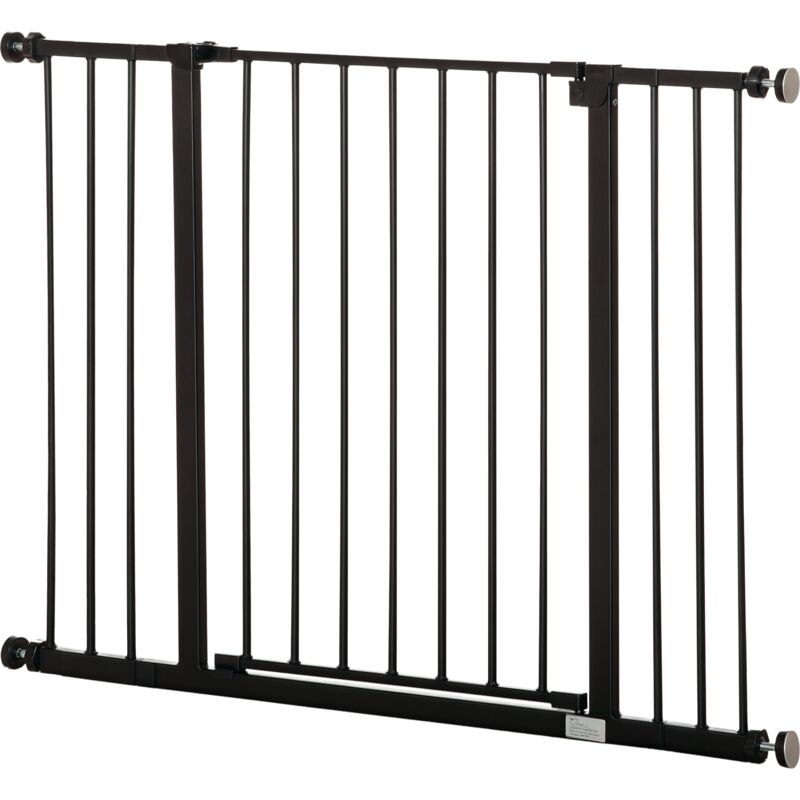 Türschutzgitter Treppenschutzgitter mit 10/15 cm Verlängerung Türgitter ohne Bohren Treppengitter für Breiten 76-82/86-97/101-107 cm Einhändiges