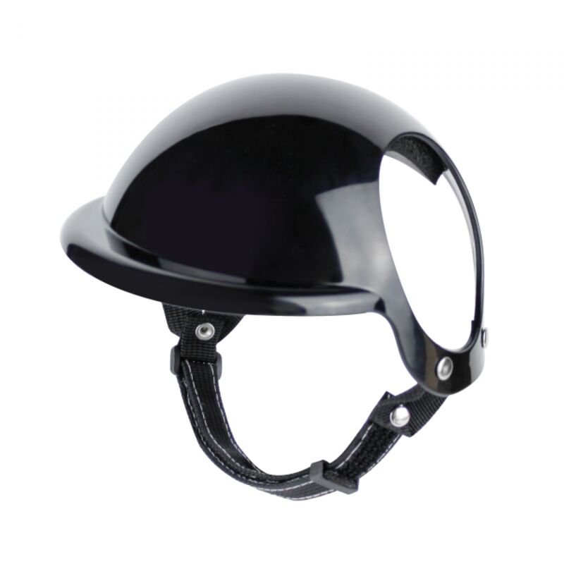 Hunde-Motorradhut, Haustier-Motorradhelm, Haustierhelm, Hundehelm, für kleine Hunde, Katzen (Schwarz, M)