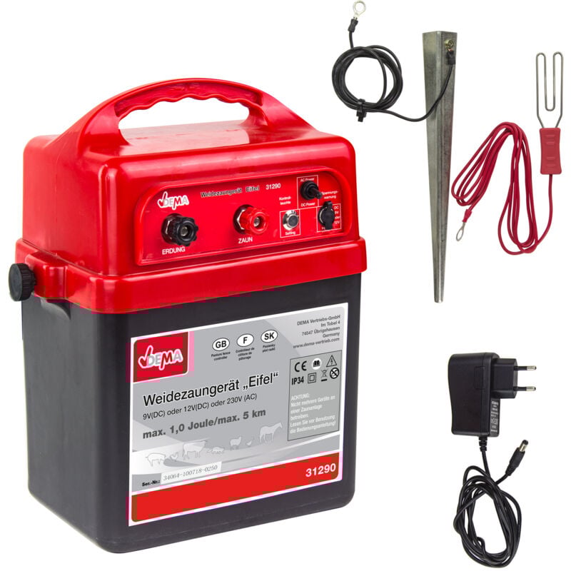 Petsafe - Weidezaungerät Weidegerät Elektrozaungerät Weidezaun Gerät Eifel 12/230 Volt