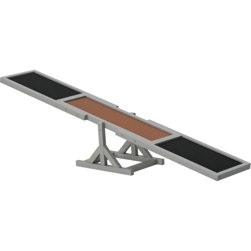 Hundewippe, Hunde Agility Wippe aus Holz, Rutschfest Hunde Agilitäts Rampe für Hunde unter 30 kg, wetterfest Hundetraining Outdoor Hundesport für