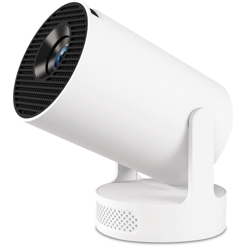 HY300 Ultra-Mini-Projektor, tragbar, 180 Grad, Wi-Fi 6 5G, Bluetooth 5.0, kompatibel mit Telefonen/PC/Laptops/PS5/4K-Heimkino-Projektor, HDMI