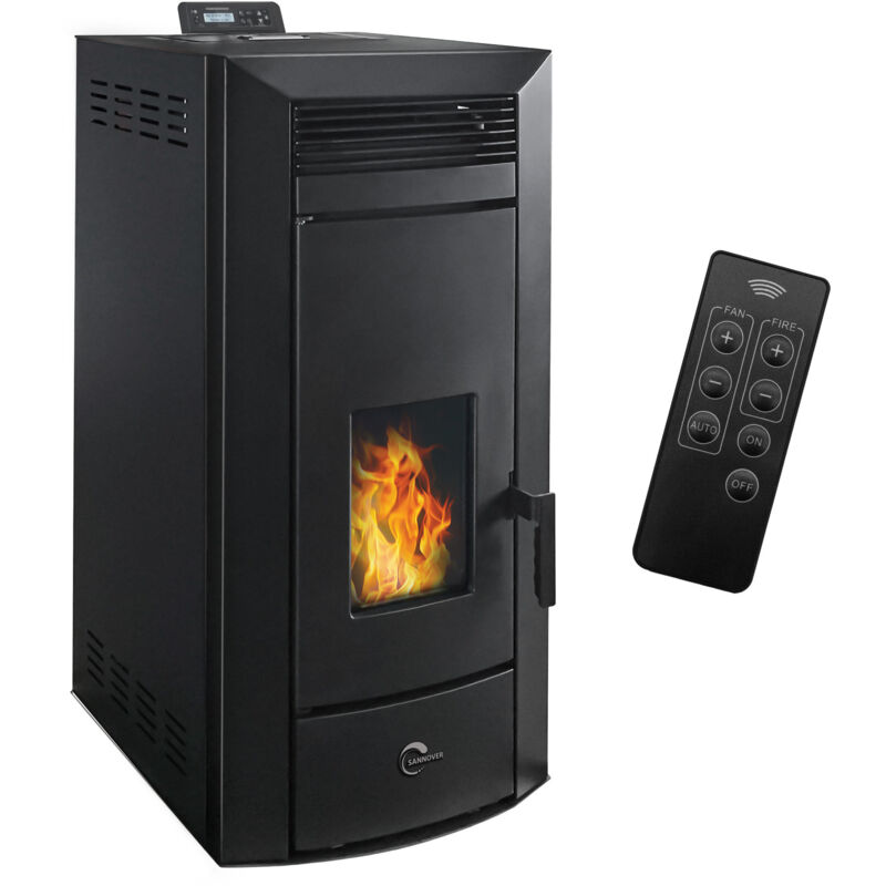 Sannover - Hydraulischer Pelletofen Anita 21 kW Schwarz