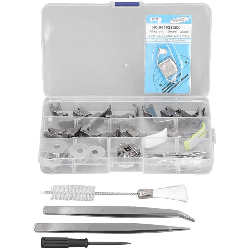 Zoternen - Hztyyier Nähfuß Set, Industrie Edelstahl Nähmaschinen Ersatzfüße für Handarbeits Schneider Industrie Jersey Strickmaschinen