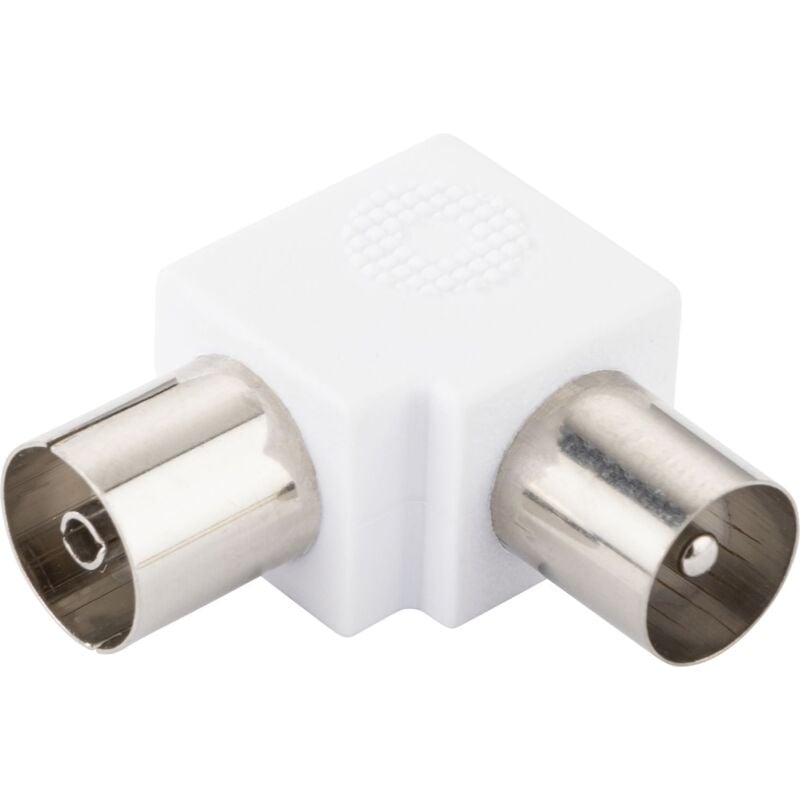 Iec Winkeladapter WAK12 532 weiß, 90° gewinkelt, 1x iec Stecker / 1x iec Buchse Verstärker & Verteiler - Schwaiger