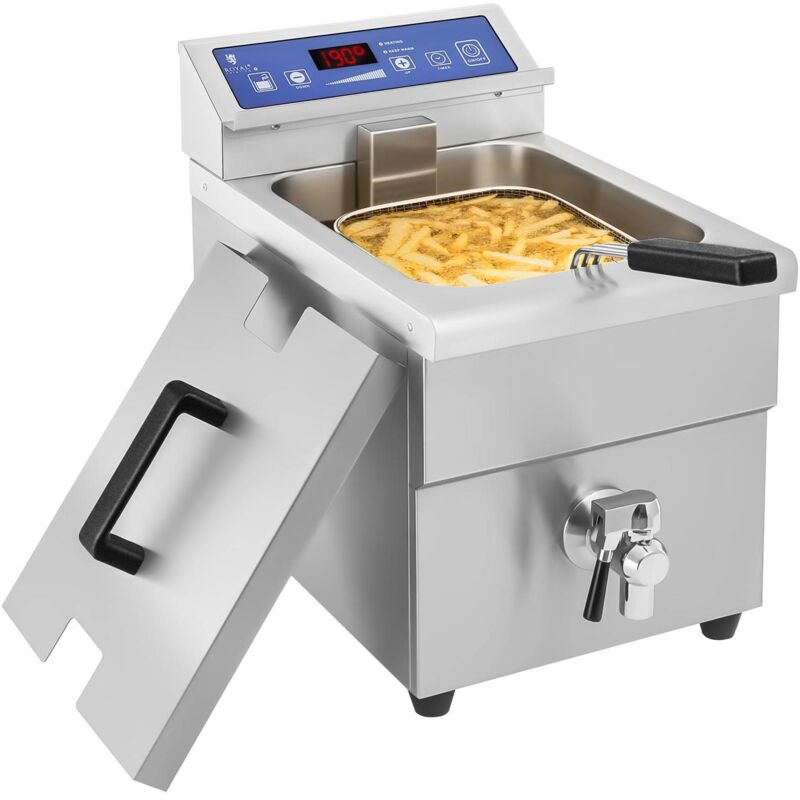 Royal Catering - Induktionsfritteuse 10 l Friteuse Fritteuse Fritöse Elektro Induktionsfriteuse