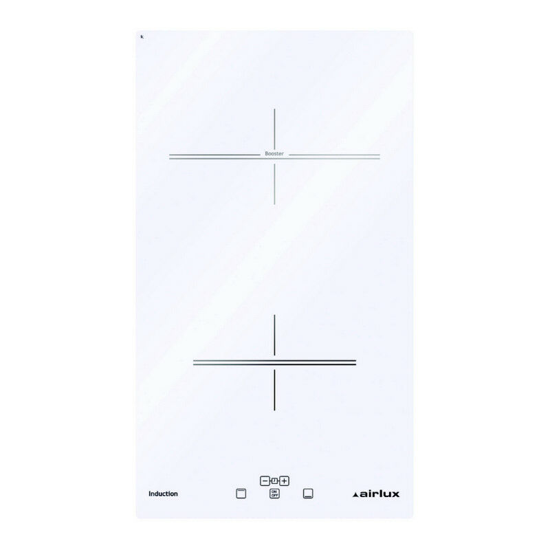 Airlux - Induktionskochfeld domino 30cm 2 schwarze herde ati322wh