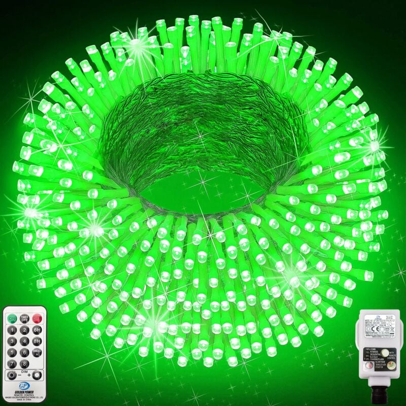 Ineasicer Weihnachtslichterkette, 30 m, 300 LED-Lichterkette, wasserdicht IP44, für Innen- und Außenbereich, Fenster, Weihnachten, Hochzeit,