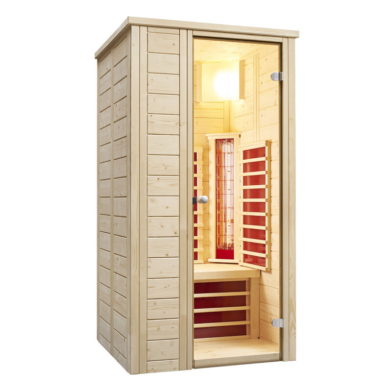 Infraworld - Vario Natura 103 Infrarotkabine Infrarotstrahler Flächenheizung 103x100x195 cm