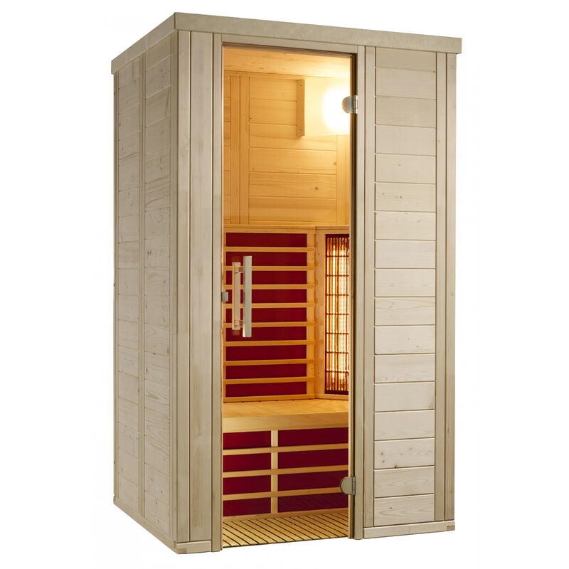 Infraworld - Vario Natura 120 Infrarotkabine Infrarotstrahler Flächenheizung 120x100x195 cm