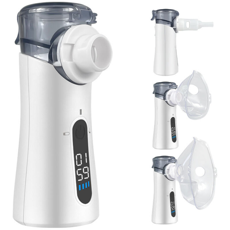 Inhalationsgerät tragbar Vernebler Set für Erwachsene und Kinder, Spray Vernebler mit selbstreinigende Funktion, ultra-leise und effiziente