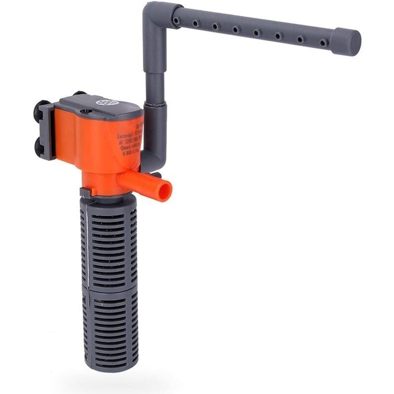 Innenfilter für Aquarium, Nano-Eckfilter, Fischtank-Wasserpumpe 3-in-1-Tauchpumpe, 10L-60L, 5W einstellbare Innenfilterpumpe, geeignet für Aquarium,