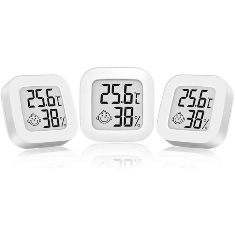 Innenthermometer, Innenhygrometer, Mini-Hygrometer, Außenthermometer, digitales Innenthermometer für Zuhause, Terrarium, Babyzimmer, Inkubator,