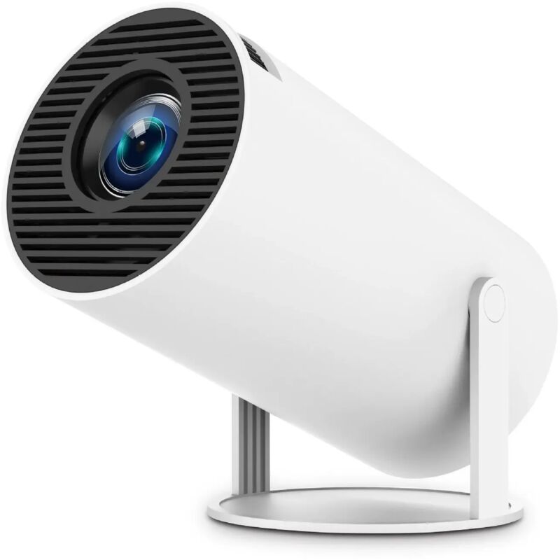 Intelligenter, tragbarer Beamer für Heimkino, drinnen wie draußen. Mini-Beamer mit Bluetooth, WLAN und 5G. 4K-kompatibel. Genießen Sie ein